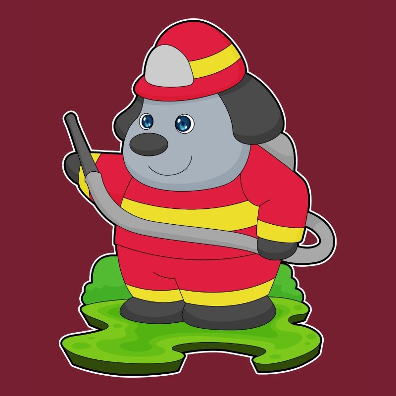 Dog Firefighter Fire Brigade