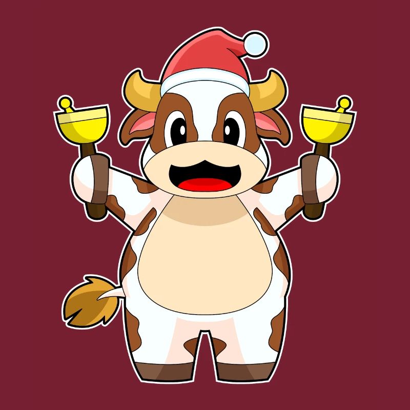Cloches de Noël Vache Noël