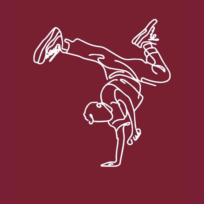 Breakdance Junge Zeichnung