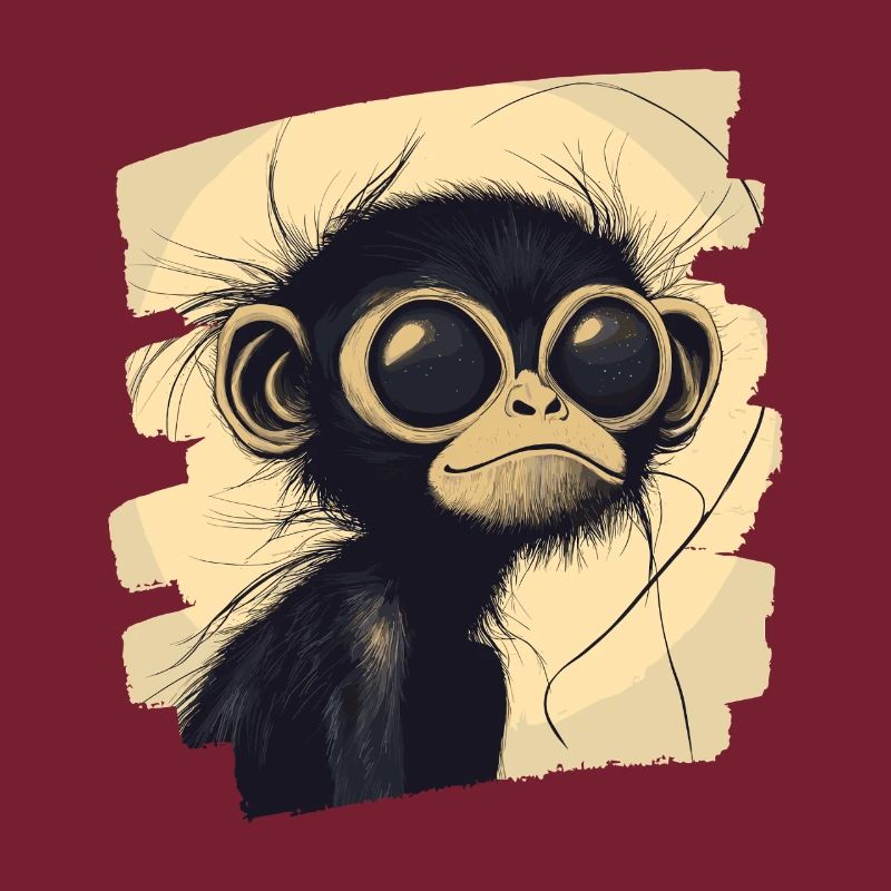 Singe araignée rétro