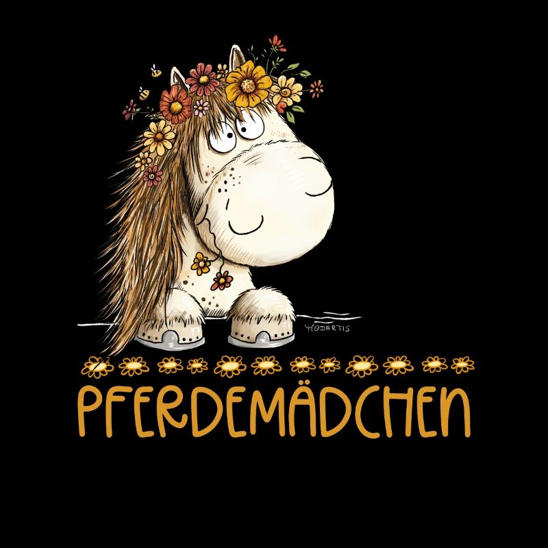 Pferdemädchen Spruch Mit Süßem Pferd