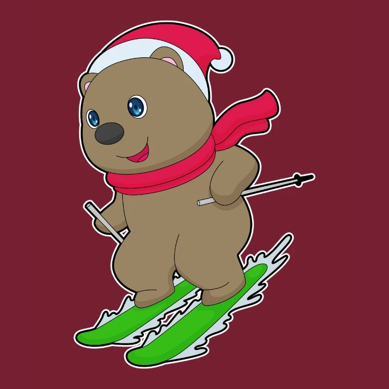 Ski de Noël Bear