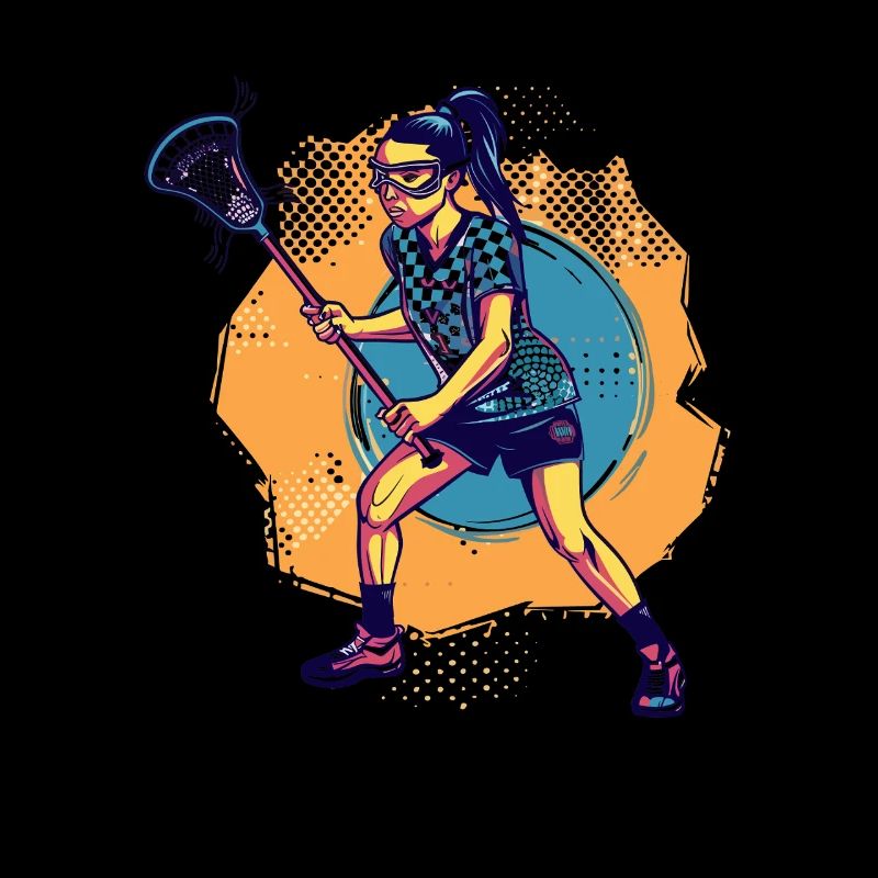 Oldschool Lacrosse Mädchen