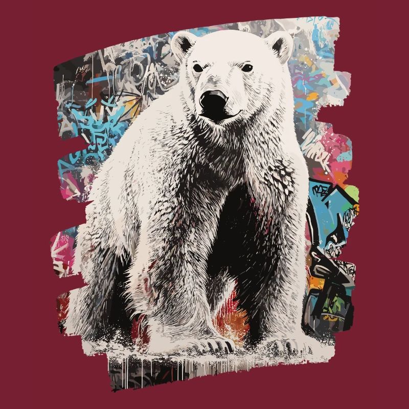 Polar Bear Graffiti Sprayer