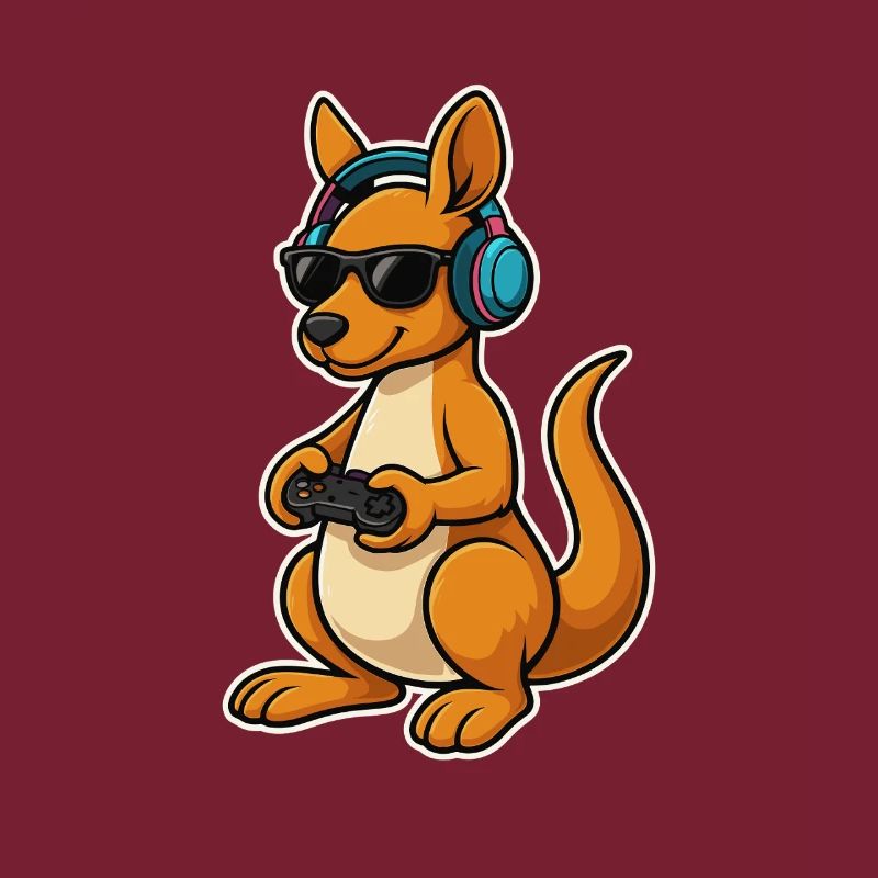 Gaming kangaroo with style