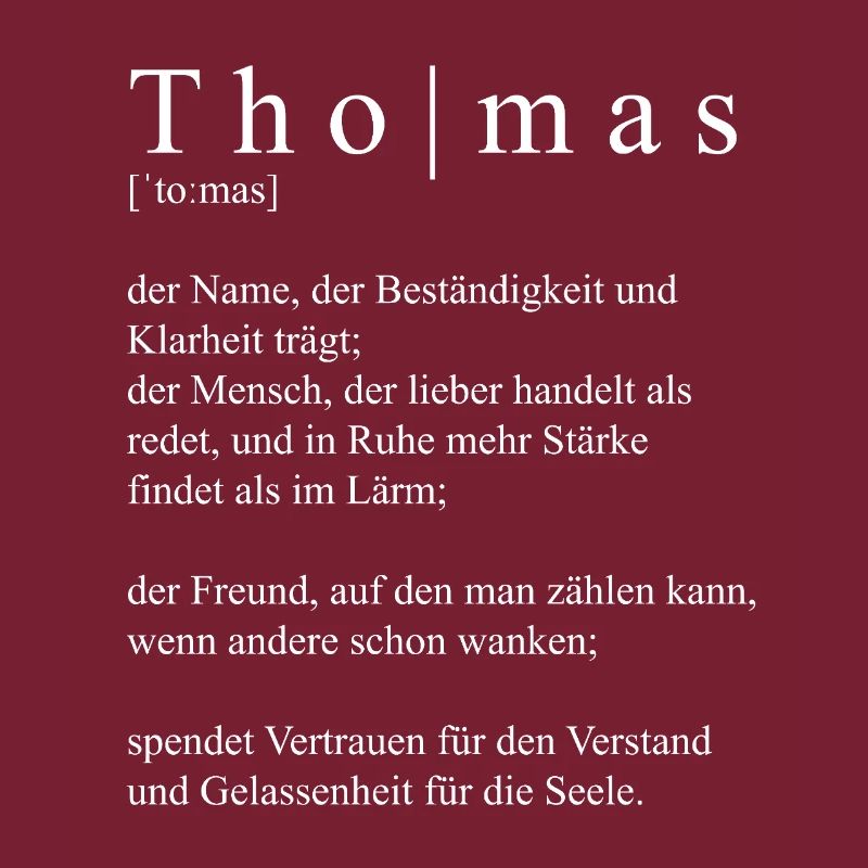 Thomas Définition Typographie