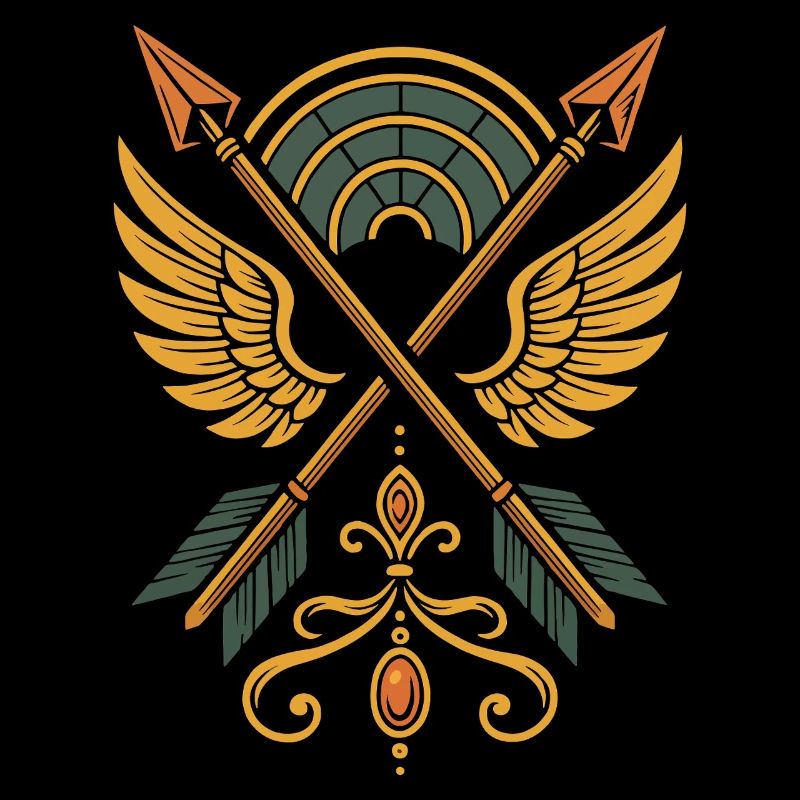 Bogenschießen Ziel Bogenschütze Bogenjagd Design