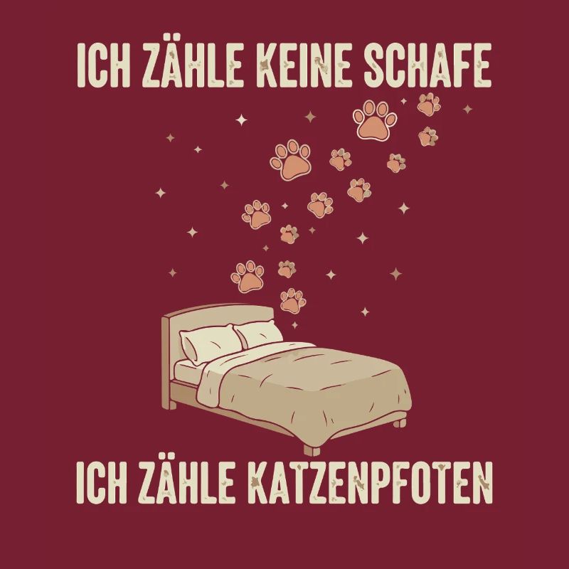 Ich zähle Katzenpfoten Bettdekor