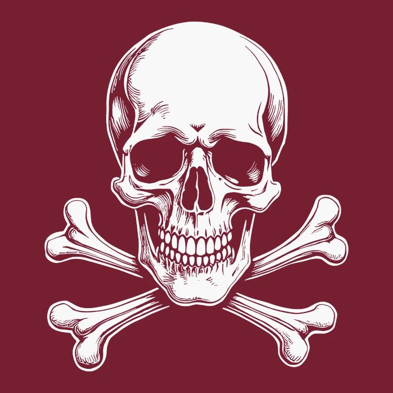 Crâne Jolly Roger classique