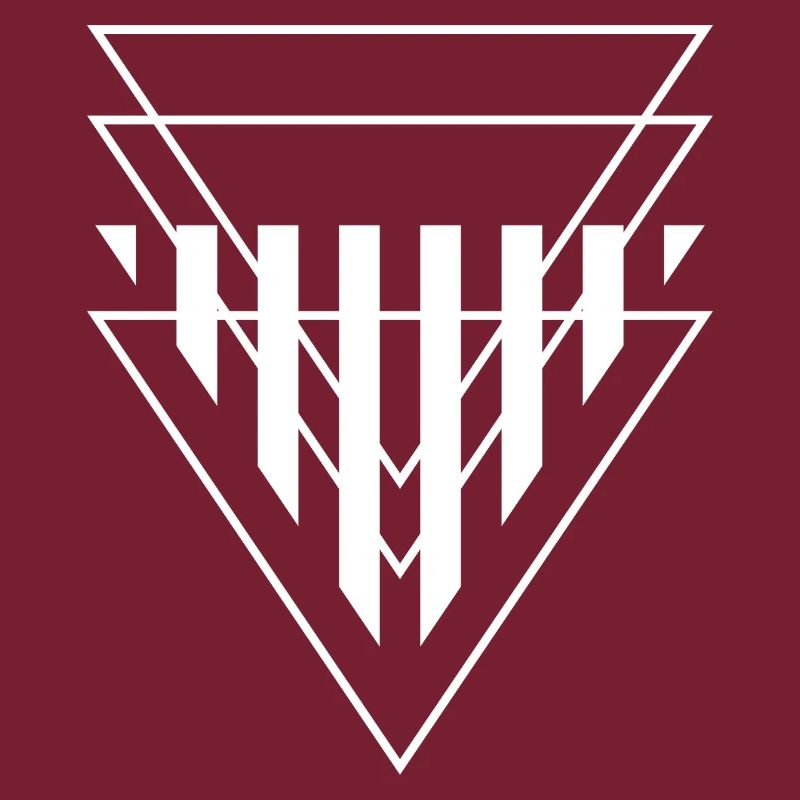 Triangular Crest Geometric Print