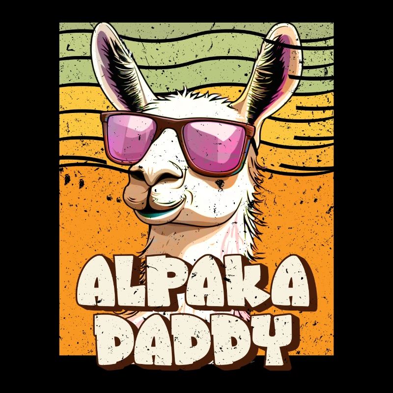 Alpaca Fan Retro Llama Funny