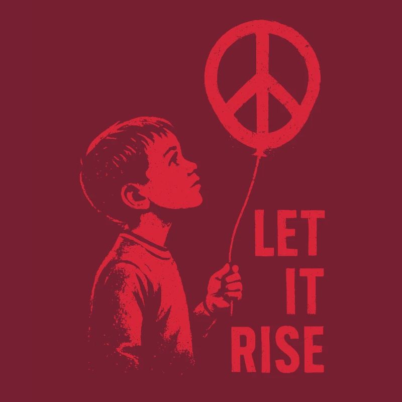 Let It Rise Peace Sign Hope Protest Symbolism