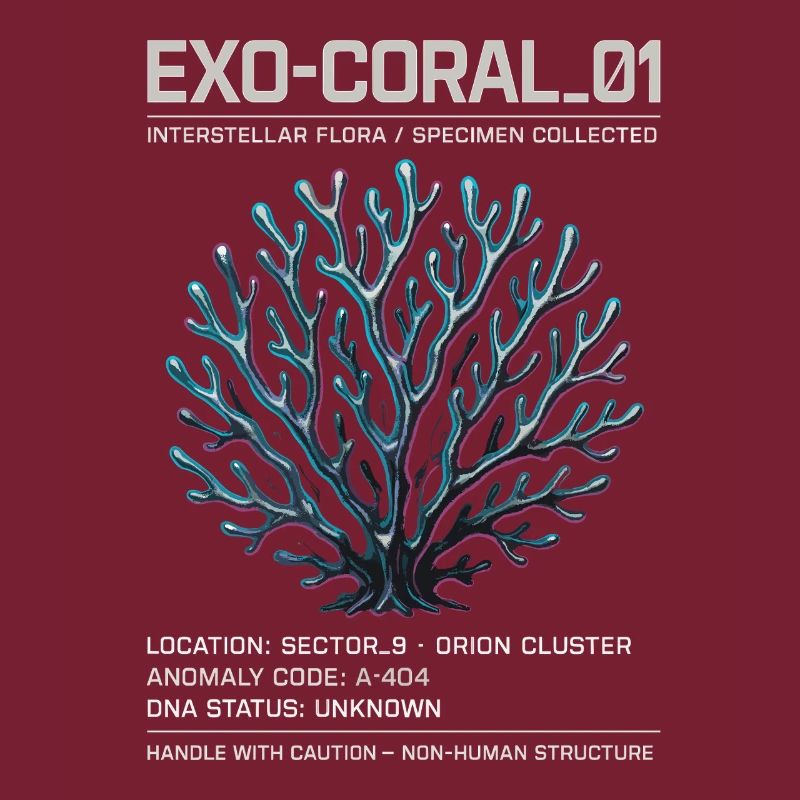 Exo Coral 01 – Futuristic Sci-Fi Alien Design