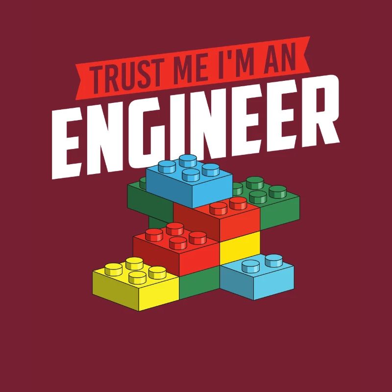 Glaub mir, ich bin ein Ingenieur Brick Builder Block Build