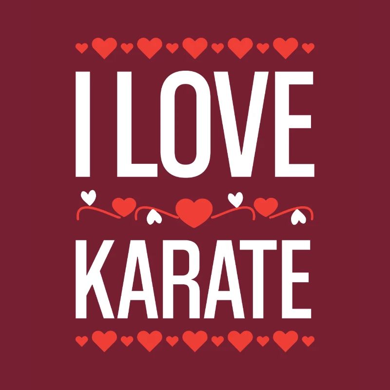 I Love Karate Herzdesign