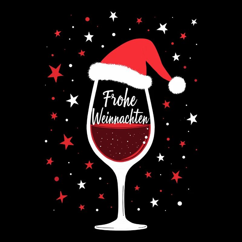 Frohe Weinachten Weinglas Weinnachten