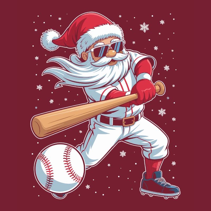 Santa Baseball Allstar