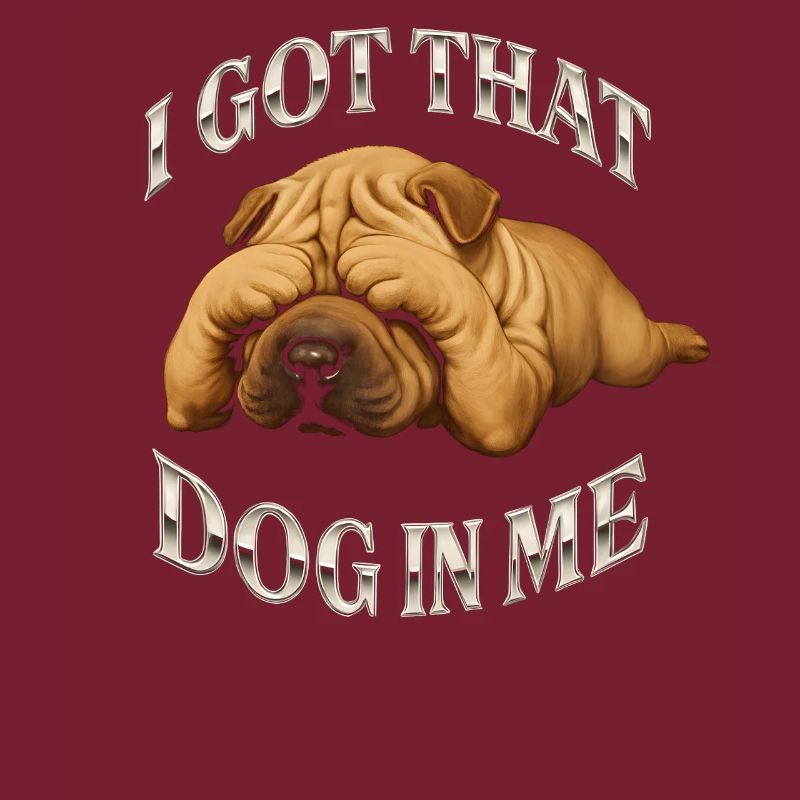 Shar Pei Hunde Humor Spruch Geschenkidee