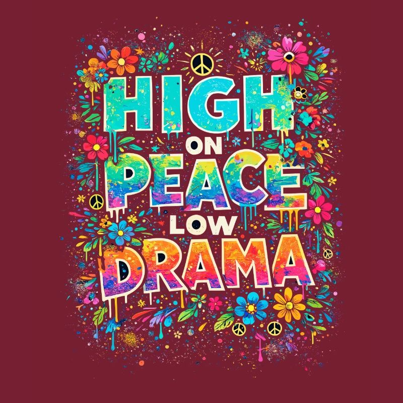 high on peace, low drama flower power