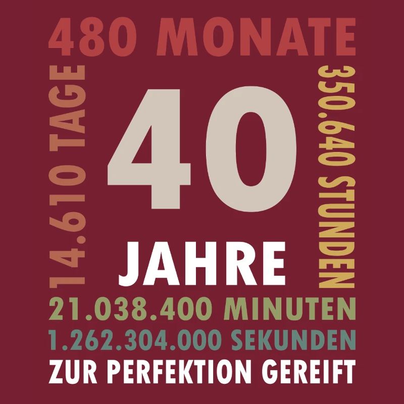 40 Jahre Vierzigster Geburtstag Geschenk