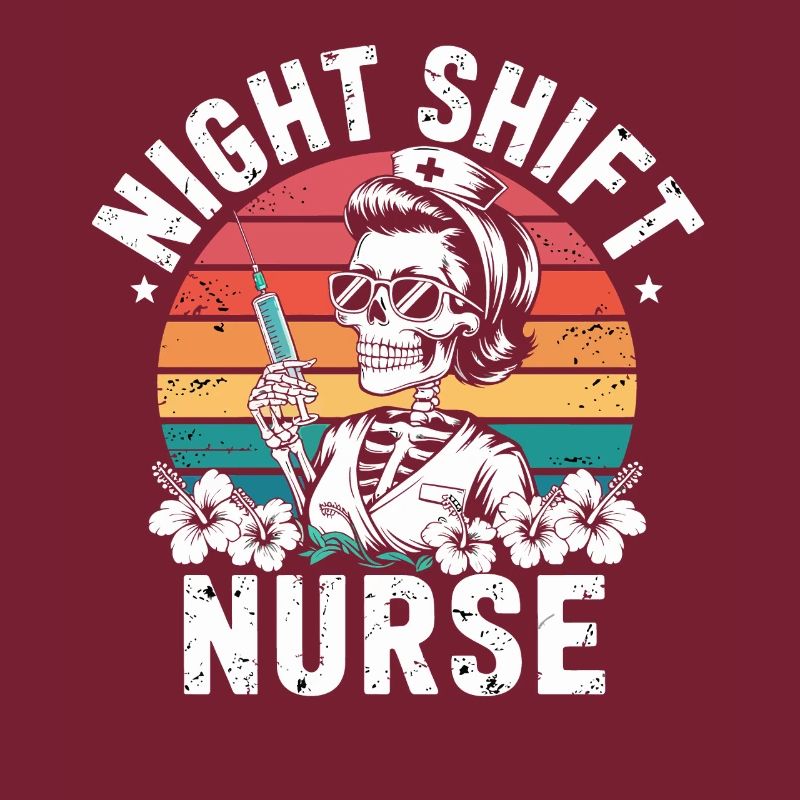 Nacht Schicht Krankenschwester Retro