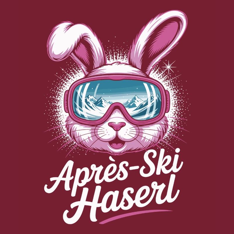 Après-ski bunny hut fun Skier ski bunny