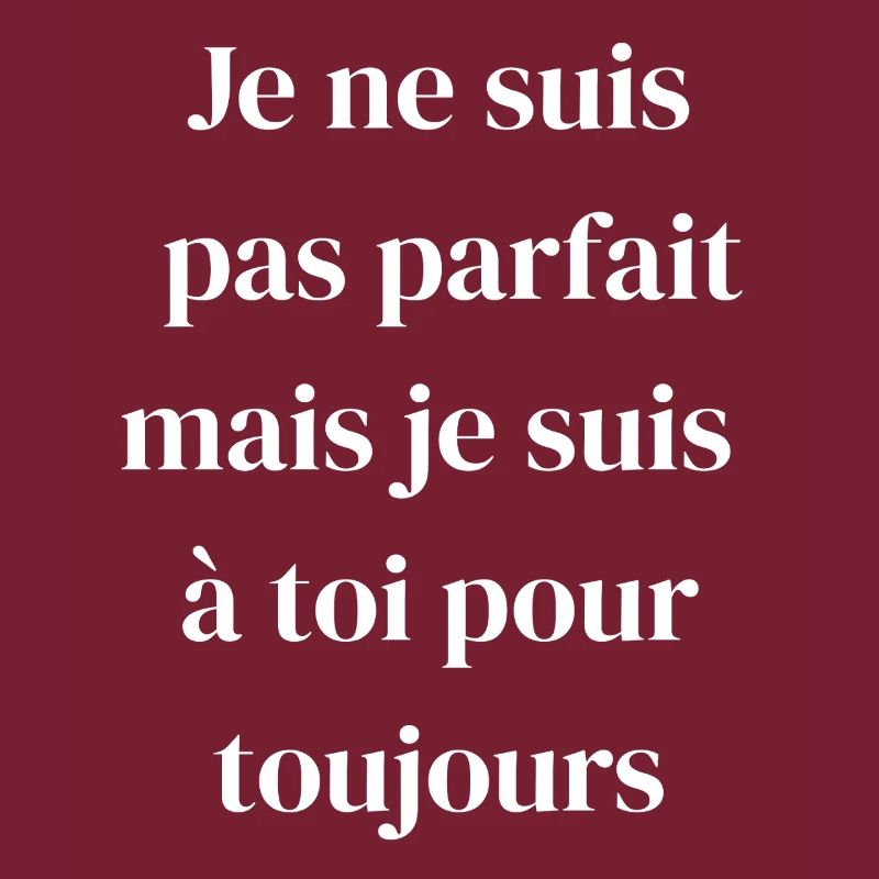 Amour éternel malgré les défauts