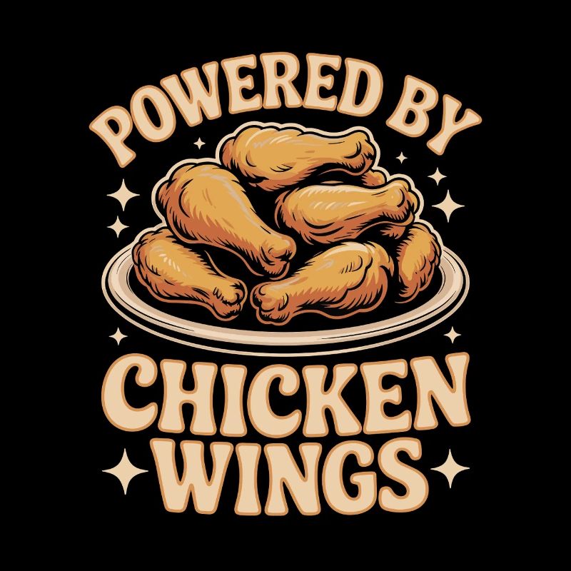 Chicken Wings Lover Snack Motif