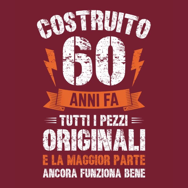 60 Anni fa compleanno retrò divertente