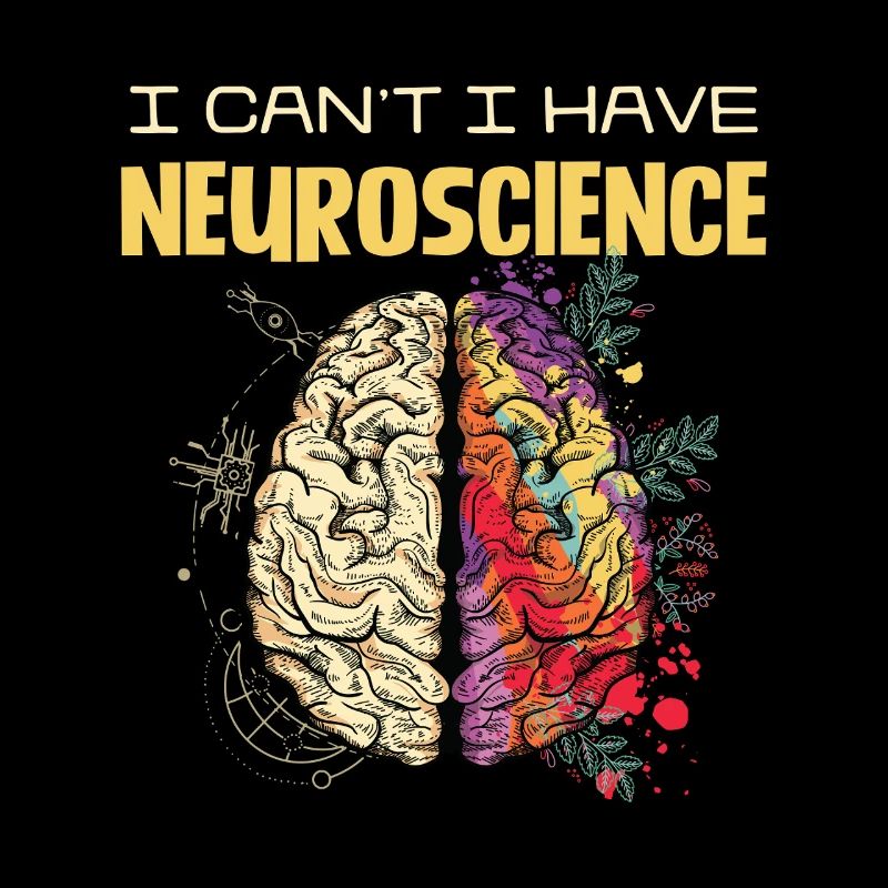 Neuroscience Gehirnfarben Design