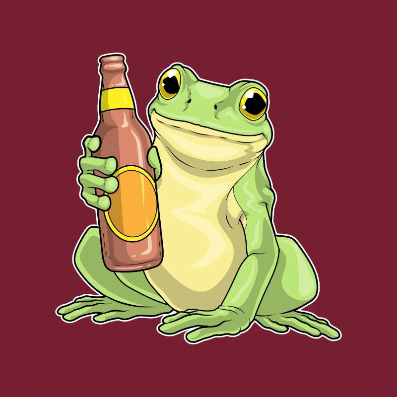 Frosch Flasche Bier