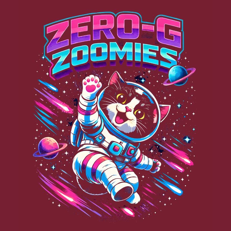 Null-G Zoomies | Astro Cat Space Humor