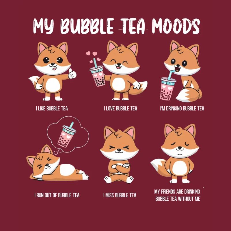 Mème du bubble tea de renard