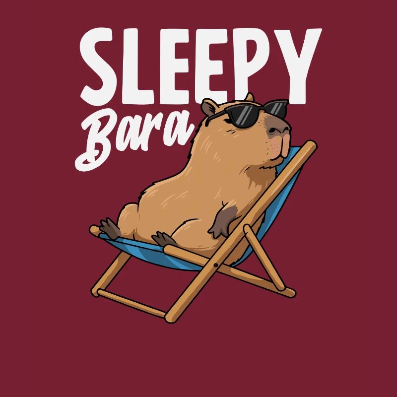 Bara Capybaras endormi Animal mignon et drôle