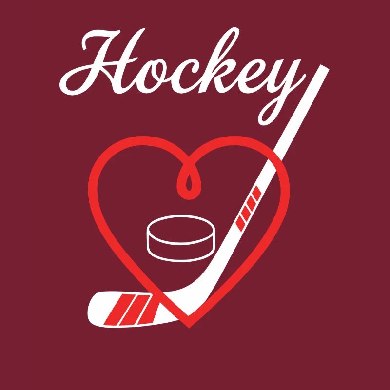Eishockey Herz Puck Schläger