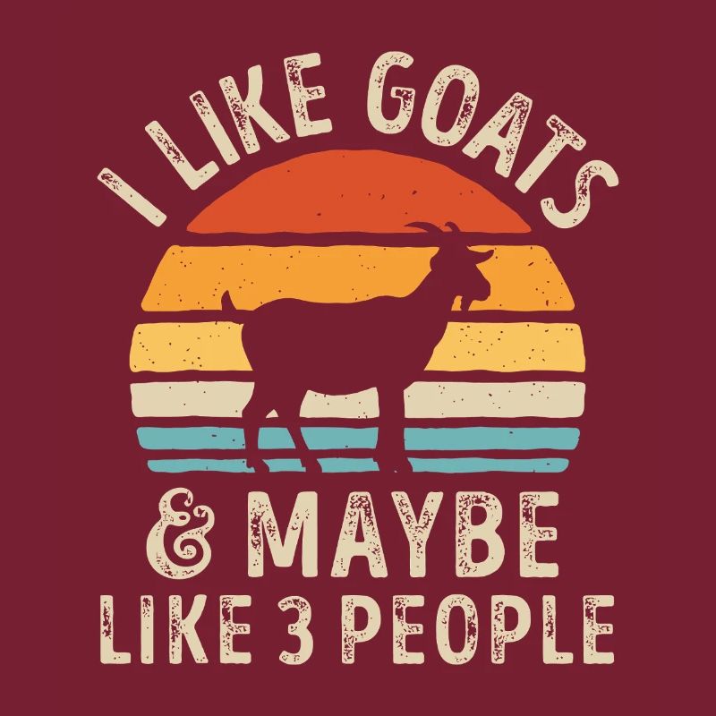 Goat Sunset Meme Tee