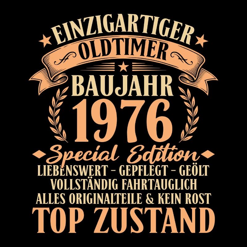1976 Baujahr Oldtimer 50. Geburtstag Geschenkidee