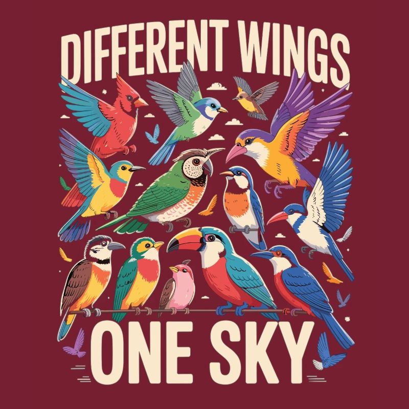 Different Wings One Sky Bird