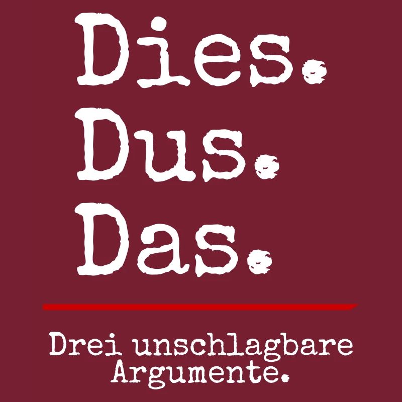 Dies Dus Das Argumente (black)