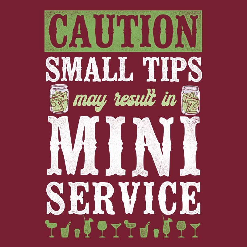 Bartender Mixologist Caution Small