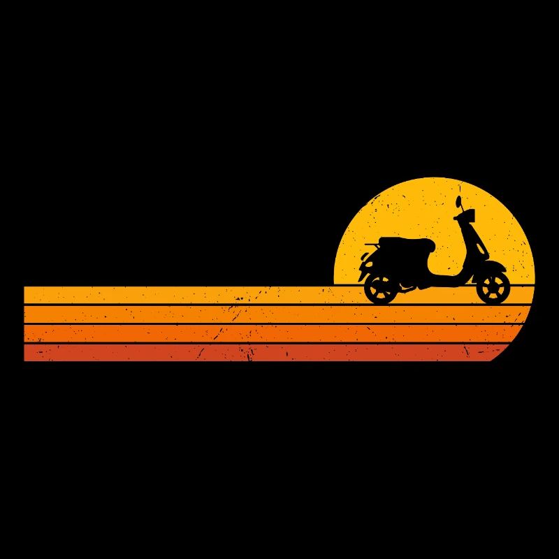 Scooter Sunrise scooter riding scooter moped