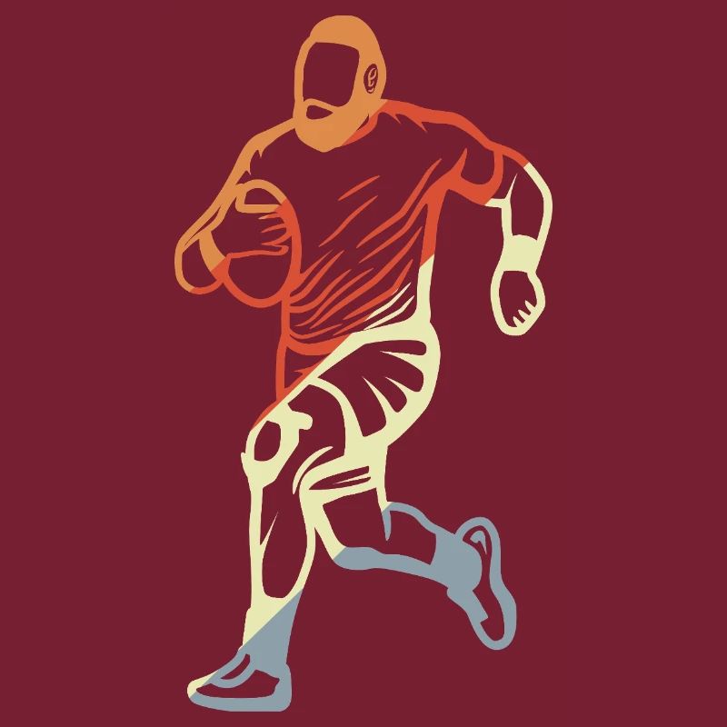 Rugby Player Drawing