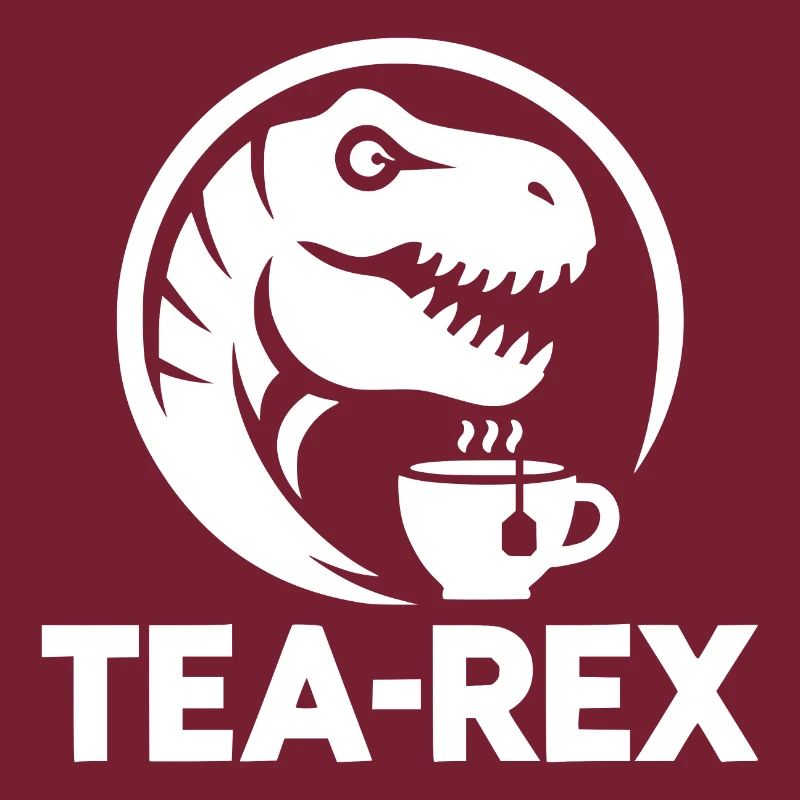 Humour de bureau d’animal Logo Tea-Rex drôle
