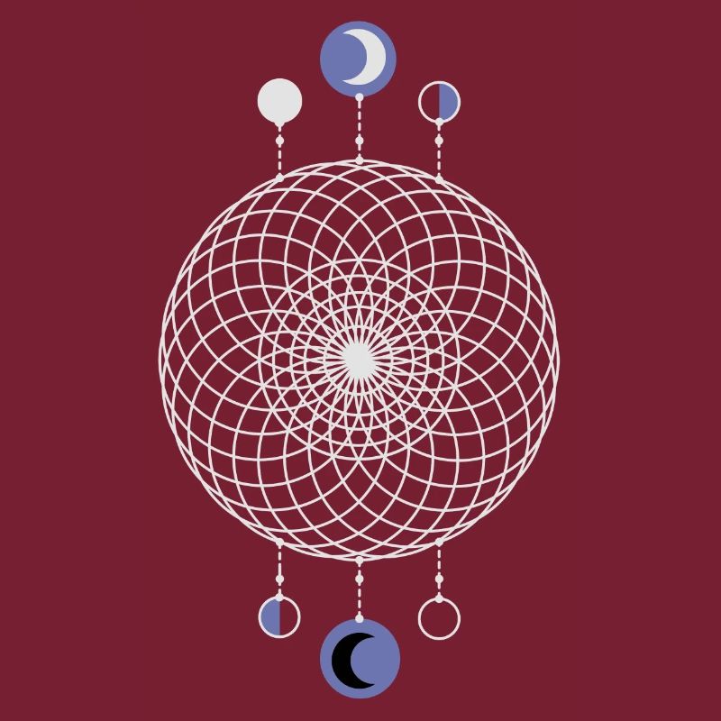 Geometric Pattern Moon Phases