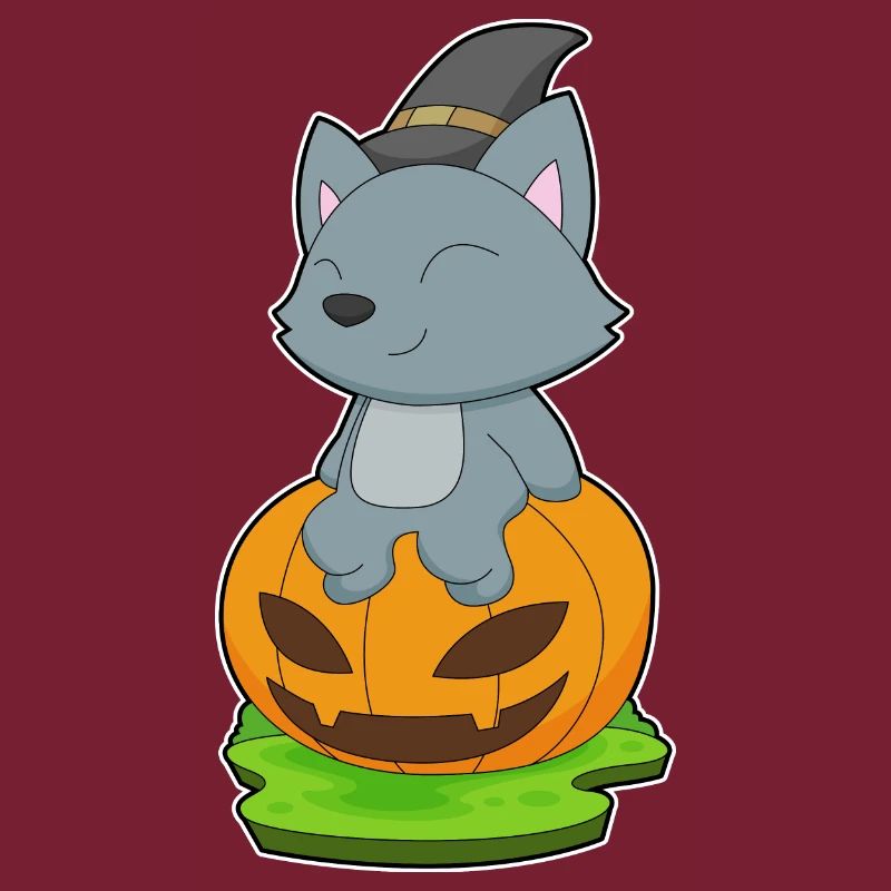 Cat Halloween Witch