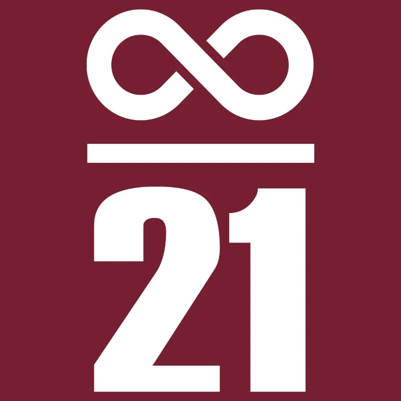 Infinite by 21 million Bitcoin
