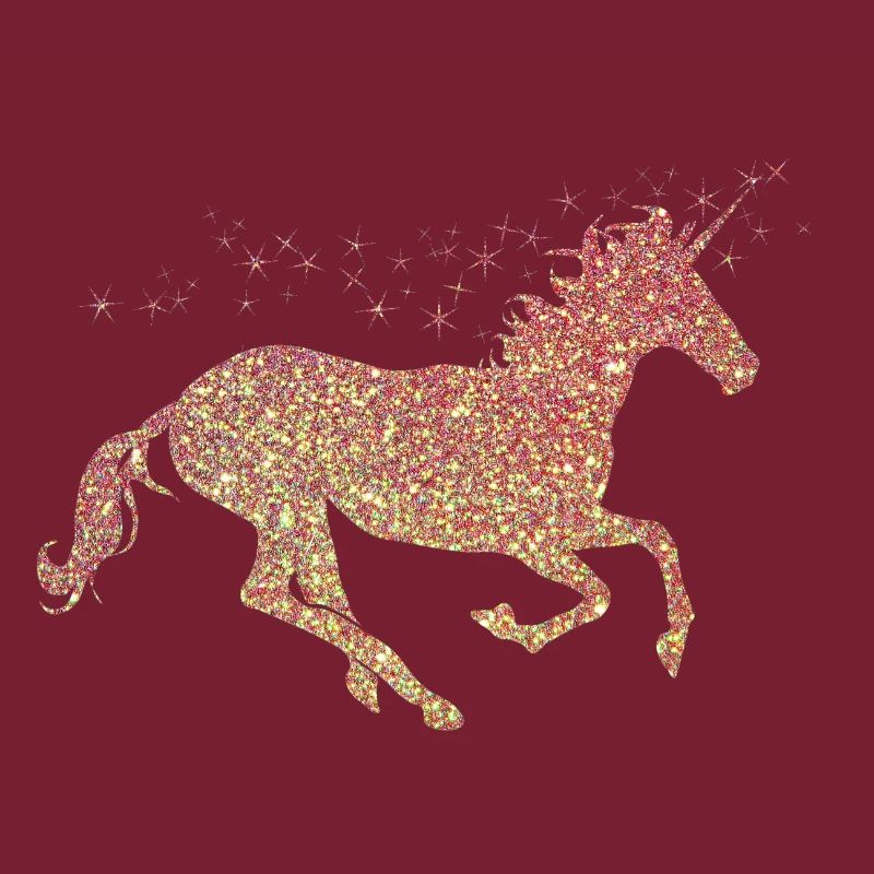 Das goldene glitzer Einhorn