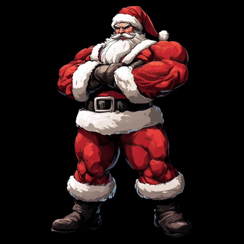 Weihnachtsmann Bodybuilder