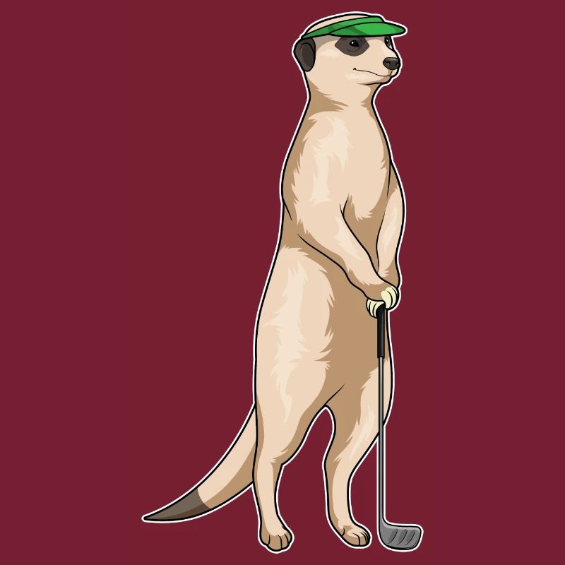 Erdmännchen Golf Golfschläger