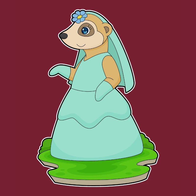 Erdmännchen Braut Schleier Hochzeit